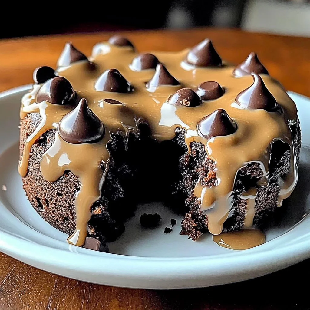 Chocolate chip cookie dough brownie bombs on a decorative plate.