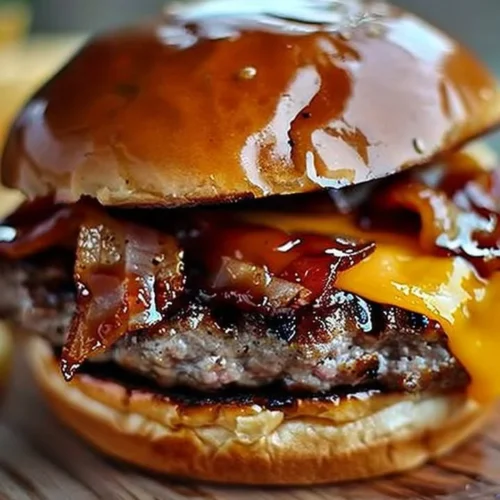 Delicious Crack Burgers with melted cheese and toppings