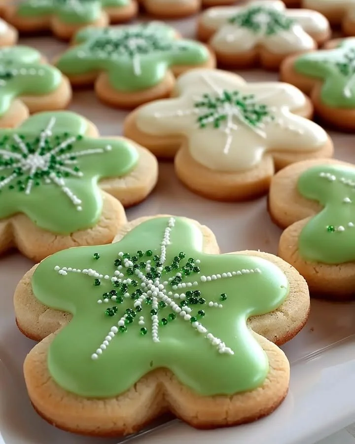 Delicious cream cheese sugar cookies on a cooling rack