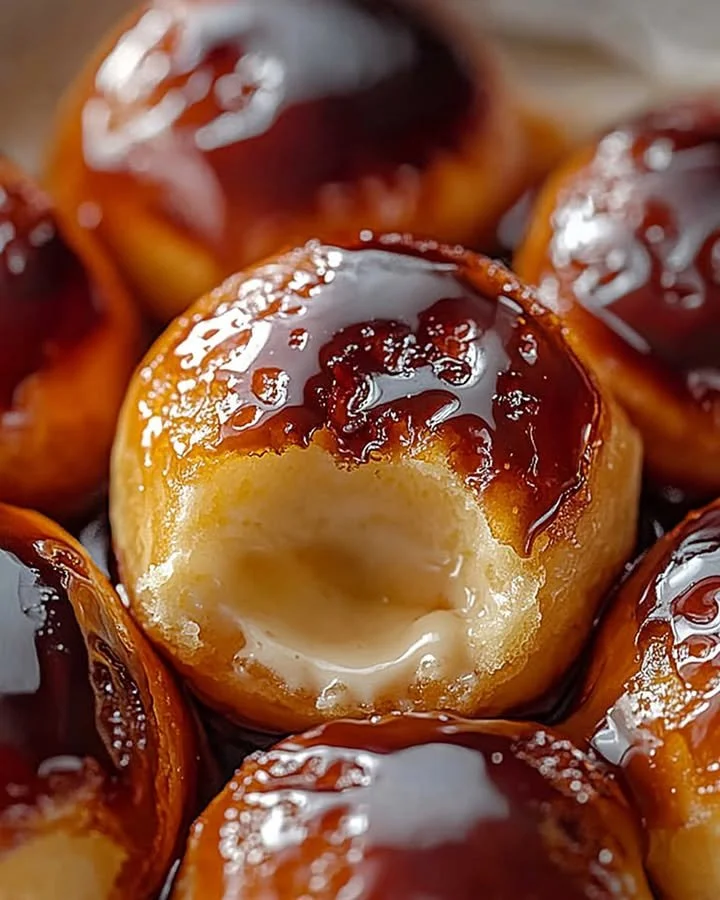 Delicious Crème Brûlée Donuts with a creamy filling and caramelized topping