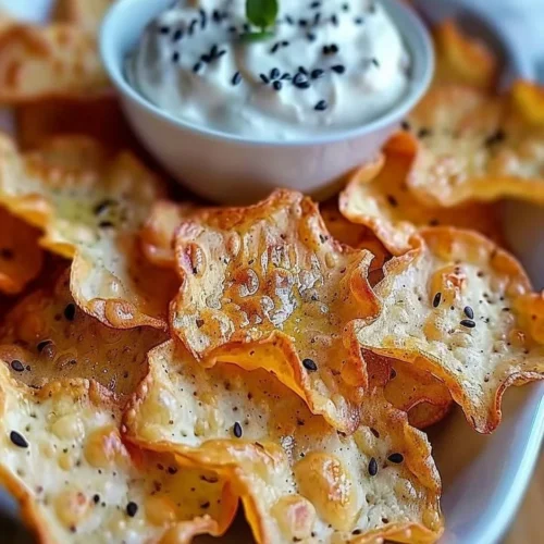 Crispy Cottage Cheese Chips - a healthy snack option made from cottage cheese.