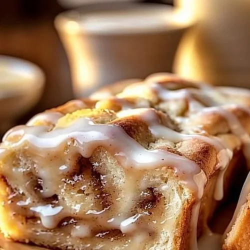 Delicious Dollywood cinnamon bread topped with creamy icing