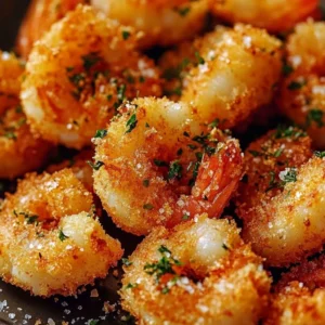 Bowl of easy homemade popcorn shrimp with dipping sauce