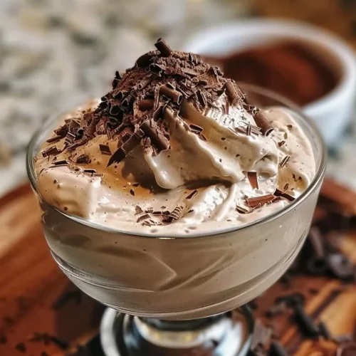 Homemade Baileys Ice Cream drizzled with chocolate sauce