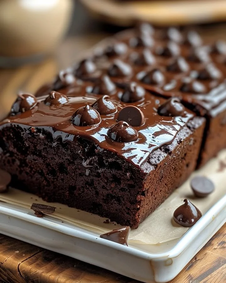 Hot fudge brownie bread, a deliciously rich dessert perfect for chocolate lovers