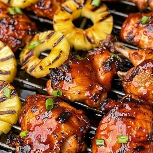 Grilled Huli Huli Chicken served with fresh vegetables