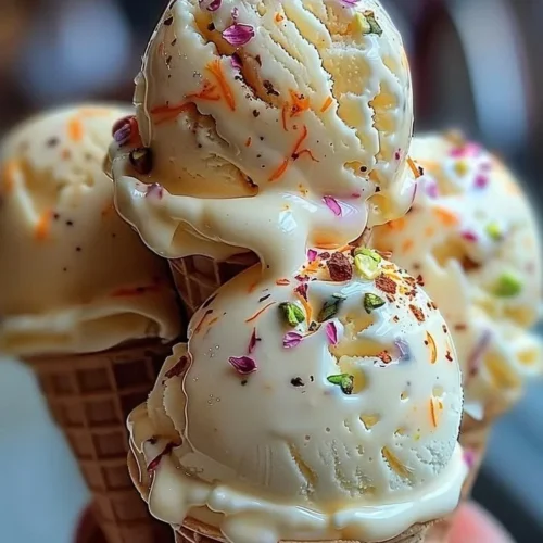 Delicious traditional Kulfi Ice Cream served in a bowl
