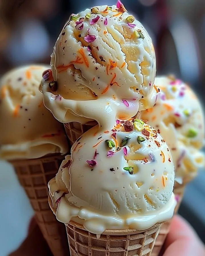 Delicious traditional Kulfi Ice Cream served in a bowl