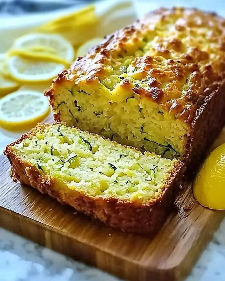 Lemon Zucchini Heaven Bread showcasing a moist and flavorful zucchini bread with lemon zest.
