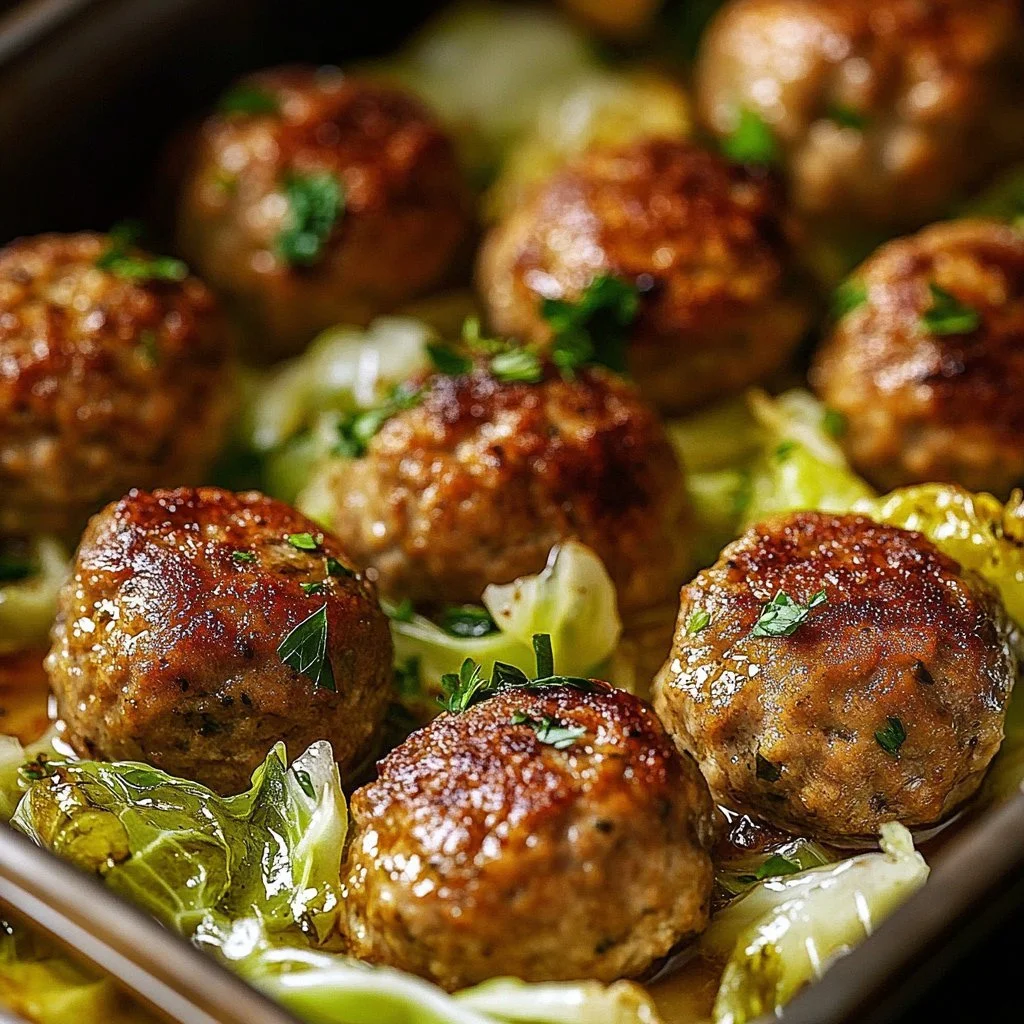 Healthy oven baked cabbage burgers in a serving plate