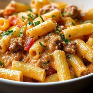 Delicious Rotel Pasta dish for a vibrant Pasta Fiesta
