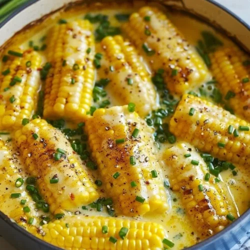 Delicious sweet buttered corn on a plate, perfect for summer meals.