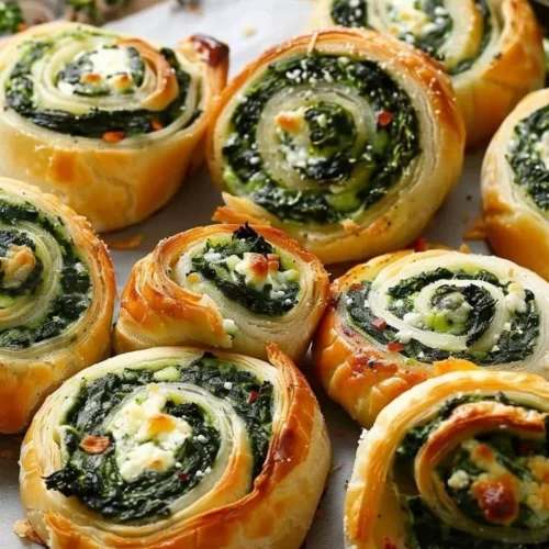 Delicious spinach pinwheels served on a platter with dipping sauce